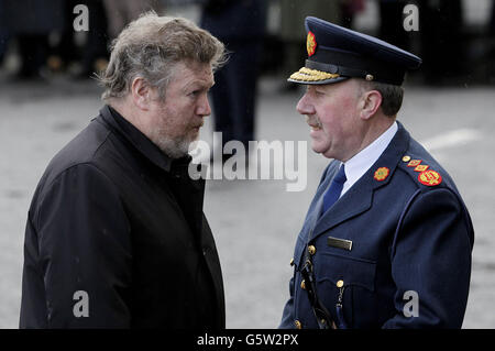 Detective Garda Adrian Donohoe Beerdigung Stockfoto