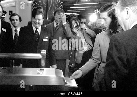 Royalty - Prinz Charles - Charing Cross U-Bahn Station, London Stockfoto