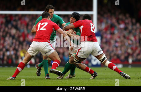 Rugby-Union - RBS 6 Nations Championship 2013 - Wales / Irland - Millennium Stadium Stockfoto