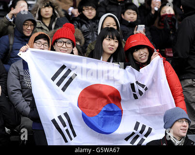 Fußball - internationale Freundschaftsspiele - Kroatien V Südkorea - Craven Cottage Stockfoto