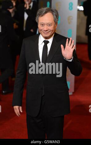 BAFTA Film Awards 2013 - Ankunft - London. Ang Lee bei der Ankunft für die British Academy Film Awards 2013 im Royal Opera House, Bow Street, London. Stockfoto