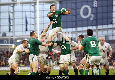 Rugby-Union - RBS 6 Nations Championship 2013 - Irland / England - Aviva Stadium Stockfoto