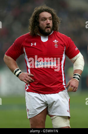 Rugby Union - RBS 6 Nations Championship 2013 - Frankreich gegen Wales - Stade de France. Adam Jones aus Wales beim RBS 6 Nations Championship-Spiel im Stade de France, Paris. Stockfoto