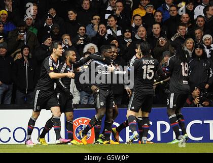 Fußball - UEFA Europa League - Runde der letzten 16 - Hinspiel - Tottenham Hotspur V Olympique Lyonnais - White Hart Lane Stockfoto