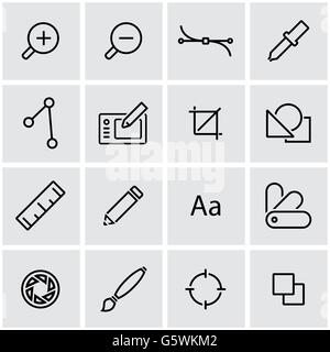 Vektor-Linie-Grafik-Design-Icon-set Stock Vektor