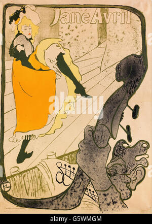 Henri de Toulouse-Lautrec - Jane Avril- Stockfoto