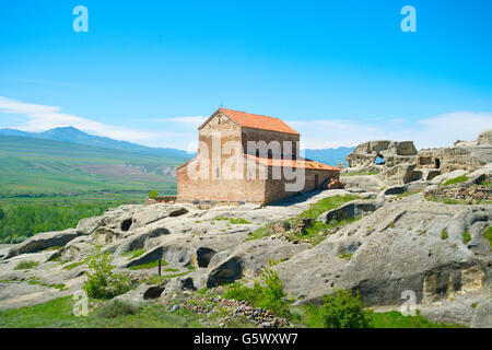 Uplistsulis Eklesia, Fürsten-Kirche auf dem Felsen. Uplistsikhe, Georgien Stockfoto