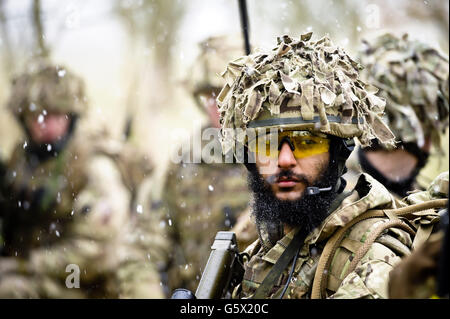 Armee-Anlage vor der Afghanistan-Einsatz Stockfoto