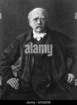 Otto von, Otto von, 1.4.1815 - 30.7.1898, deutscher Politiker, Porträt, ca. 1892, Stockfoto