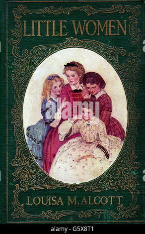 Literatur, Titel und Titelseite, 'Little Women', von Louisa May Alcott (1832 - 1888), Wrapper, Roberts Brothers, Boston, 1869, Zusatzrechte-Clearences-nicht verfügbar Stockfoto