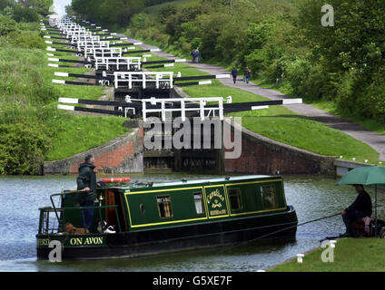 Kennet & Avon Kanalschleuse Stockfoto