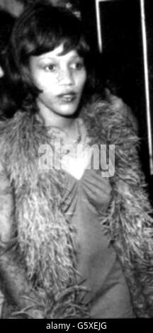 Gloria Jones, die Freundin von Marc Bolan. Gloria Jones, die Freundin von Marc Bolan. Stockfoto