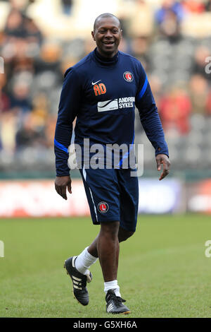 Fußball - npower Football League Championship - Hull City / Charlton Athletic - KC Stadium. Charlton Athletic Assistant Manager Alex Dyer während des Vormatchtrainings Stockfoto