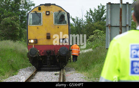 Zugunglück in Kent Stockfoto