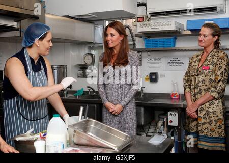 Herzogin von Cambridge besucht Hope House Behandlungszentrum in Clapham Stockfoto