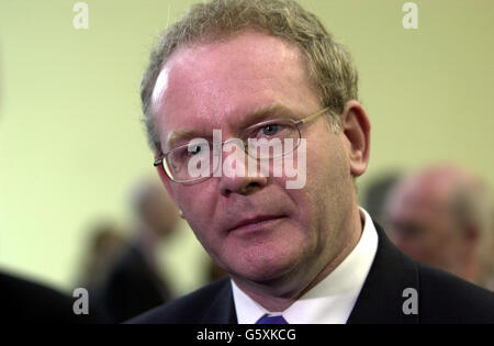 Britisch-irischen Rates Gipfel / McGuinness Stockfoto
