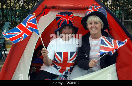 Wimbledon-fans Stockfoto