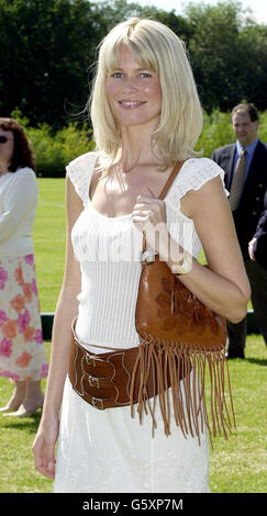 Claudia Schiffer auf dem Polo Porcelanosa Pokalspiel Stockfoto