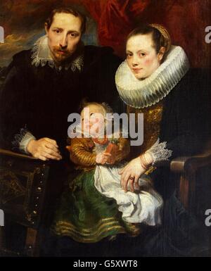 Familienbild von Anthony van Dyck, 1621, Hermitage staatliches Museum, Sankt Petersburg, Russland Stockfoto