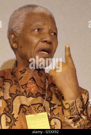 Mandela besucht Barlinnie Gefängnis / Lockerbie Stockfoto