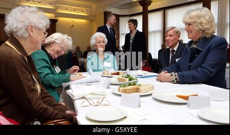 Herzogin von Cornwall besucht Bletchley Park Stockfoto