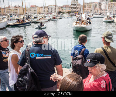 Les Voiles du Vieux-Port Stockfoto