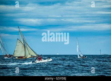 Les Voiles du Vieux-Port Stockfoto