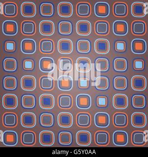 Vektor Hintergrund des bunten Retro Quadrate nahtlose Muster Stock Vektor