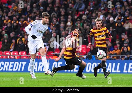 Fußball - Capital One Cup - Finale - Bradford City V Swansea City - Wembley-Stadion Stockfoto