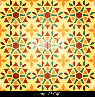 Vektor Hintergrund der islamischen nahtlose Blumenmuster Stock Vektor