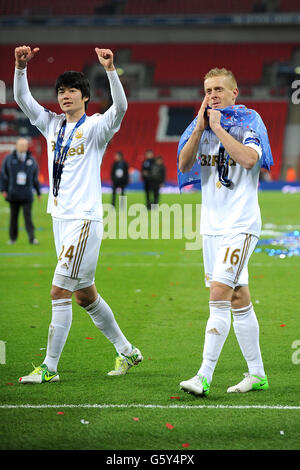 Fußball - Capital One Cup - Finale - Bradford City V Swansea City - Wembley-Stadion Stockfoto