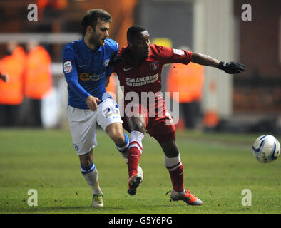 Fußball - Npower Football League Championship - Peterborough United gegen Charlton Athletic - London Road Stockfoto