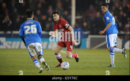 Fußball - Npower Football League Championship - Peterborough United gegen Charlton Athletic - London Road Stockfoto