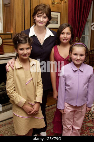 Cherie Blair - Downing Street-Tea-party Stockfoto