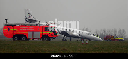 Fracht-Flugzeug-Absturz Stockfoto