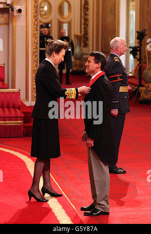 Investitur am Buckingham palace Stockfoto