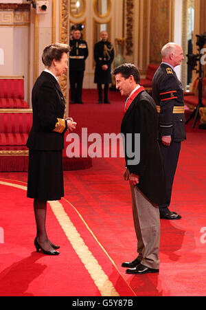 Investitur am Buckingham palace Stockfoto