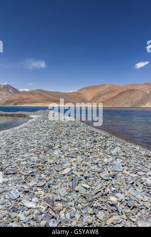 Pangong Tso See in Kaschmir Stockfoto