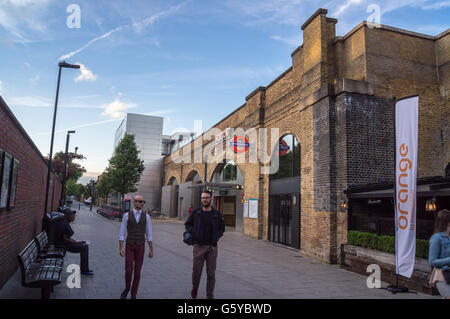 Hoxton Overground TFL Railway Station, London, England Stockfoto