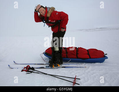 Walking mit The Wounded training Stockfoto