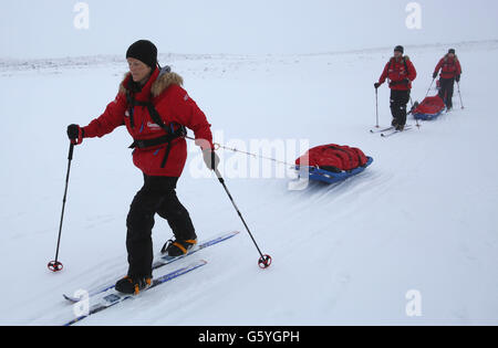 Walking mit The Wounded training Stockfoto