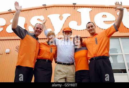 EasyJet - neue Uniformen Stockfoto