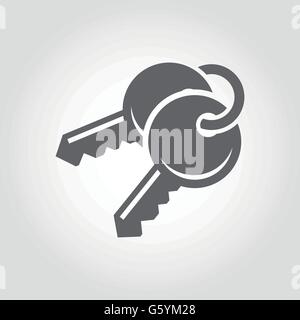 Vektor schwarzen Tasten icon Stock Vektor