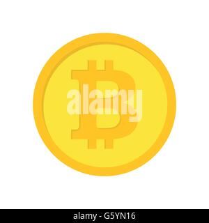 Vektor flache Bitcoins icon Stock Vektor