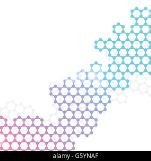 Vektor-Struktur-Molekül der DNA und Neuronen Stock Vektor