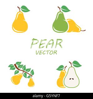 Vektor-flache Birne Icons set Stock Vektor