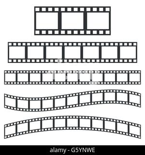 Vektor-schwarzer Film-frame Stock Vektor