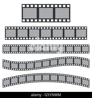 Vektor-schwarzer Film-Frame. Stock Vektor