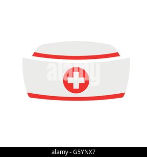 Vektor-Krankenschwester-Hut-Symbol Stock Vektor