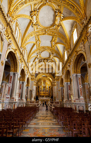 Basilika-Kathedrale am Monte Cassino Abtei, Cassino, Lazio, Italien, Europa Stockfoto